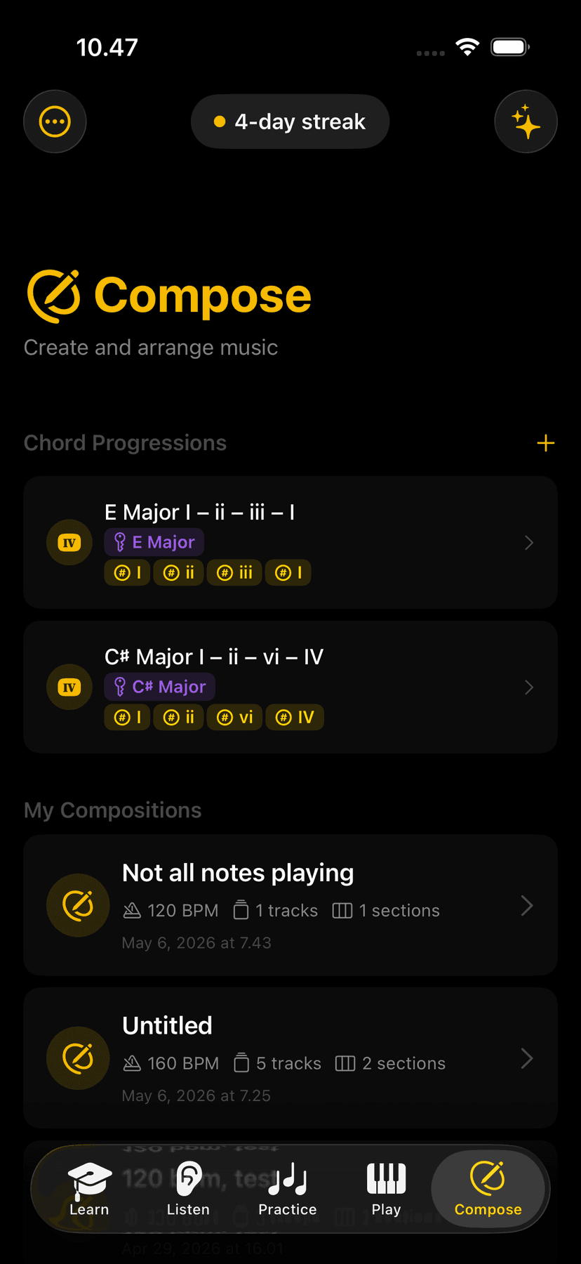 Compose connected to the rest of Tiny Instrument